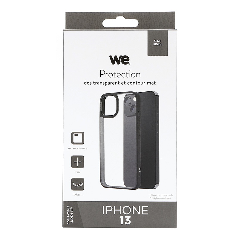 Acheter Coque We Apple Iphone 13 Contour Noir Bon état - 12,98 € Coque We Apple Iphone 13 Contour Noir Bon état - reconditionné disponible sur Electro Depot